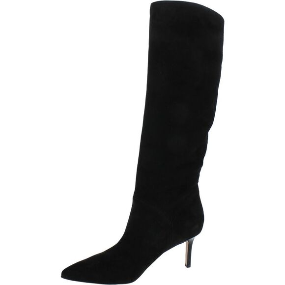 VERONICA BEARD Shoes - VERONICA BEARD Womens Black Lexington Pointed Toe Stiletto Suede Boots 9.5 M